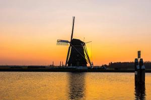 Landschappen - Zonsondergang Molen