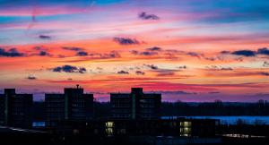 Stad - Zonsondergang Alphen aan den Rijn