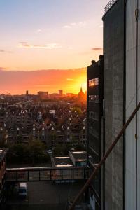 Stad - Zonsondergang Leiden