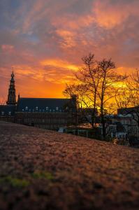 Stad - Zonsondergang in Leiden