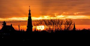 Stad - Zonsopkomst in Leiden